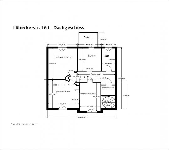 Grundriss Fewo 2 Dachgeschoss